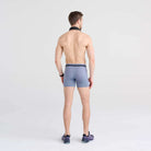 Saxx Underwear Sports Mesh 1 Pack Boxer Briefs - Stone Blue ( 5"- Slim Fit )