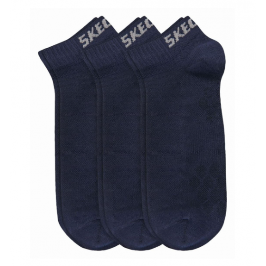 Skechers Mesh Ventillation Sneaker Socks 3 Pack - Navy