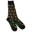 Swole Panda Mens Mr Fox Bamboo Comfort Cuff Socks - Size (7-11)