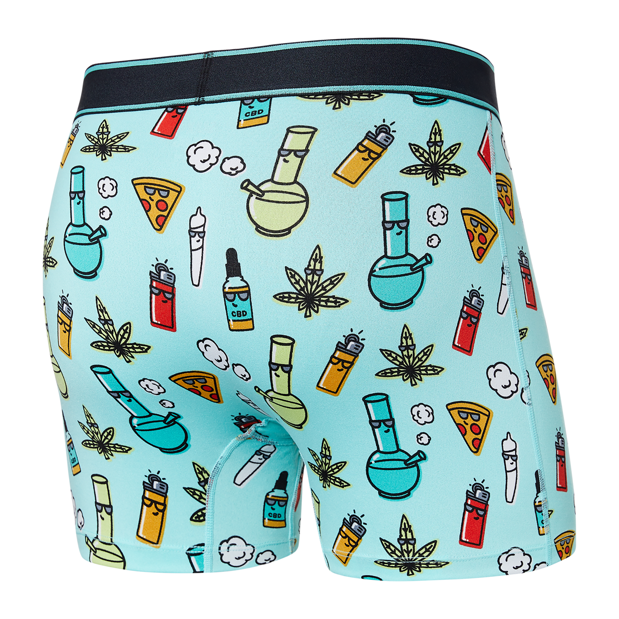 Saxx Underwear Daytripper 1 Pack Boxer Briefs Best Buds - Aqua Splash