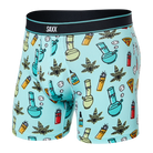 Saxx Underwear Daytripper 1 Pack Boxer Briefs Best Buds - Aqua Splash