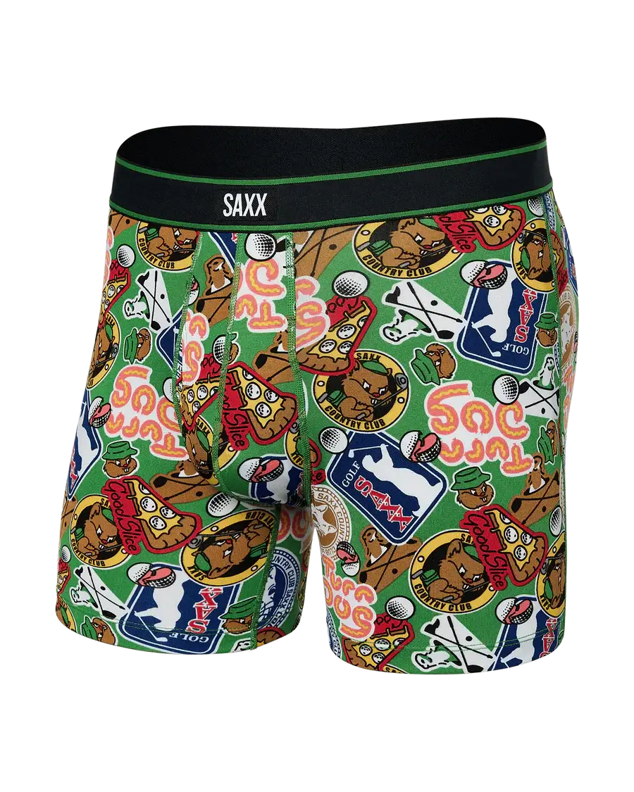 Saxx Comfort Stretch Daytripper 1 Pack Boxer Briefs, Gopher IT - Outfield Green