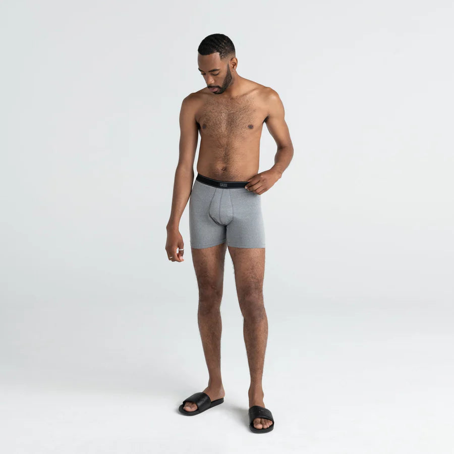 Saxx Underwear Daytripper (5 Pack) Comfort Stretch Boxer Brief 5" - Black / Grey / Navy