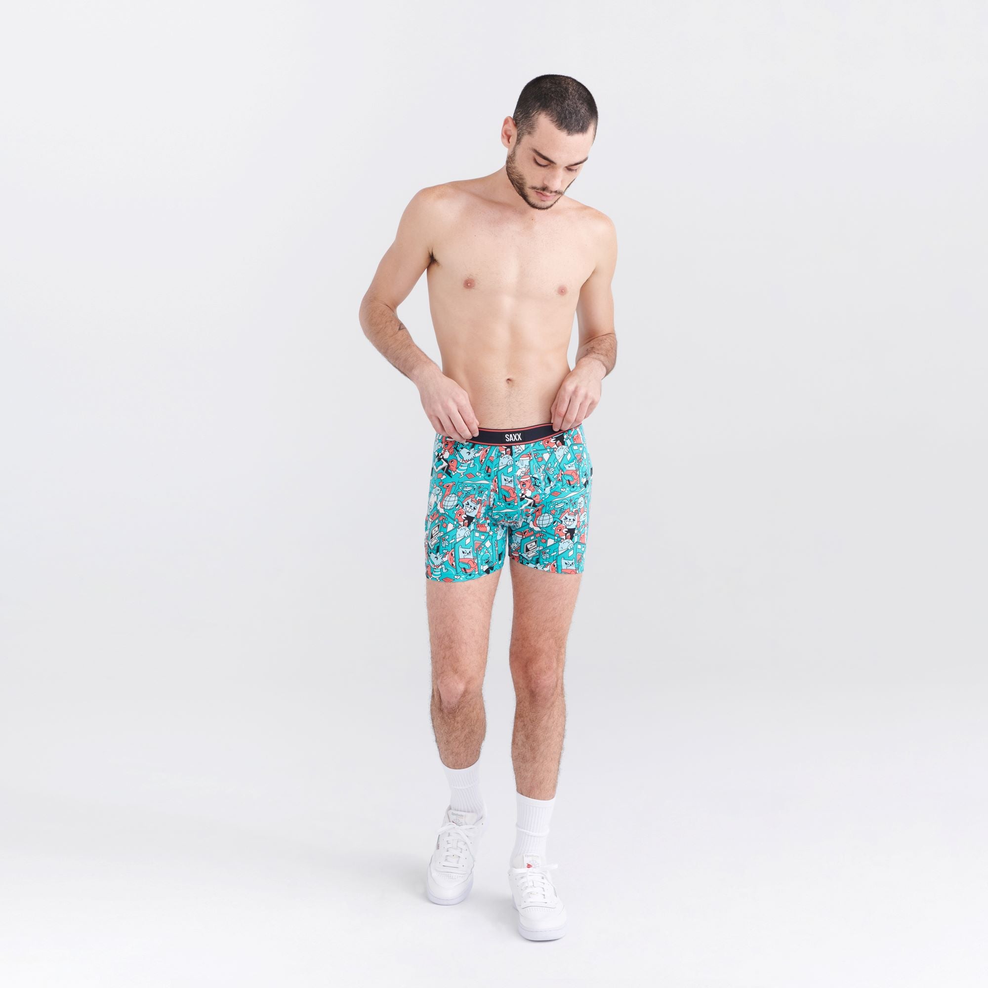 Saxx Underwear Daytripper 1 Pack Boxer Briefs - Holiday Office Party