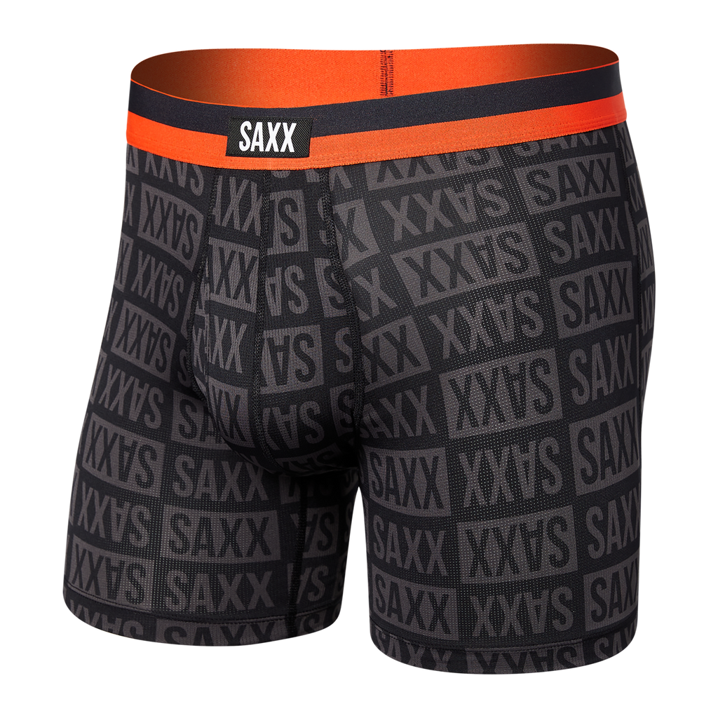 Saxx Underwear Sports Mesh 1 Pack Boxer Briefs - Checkerboard