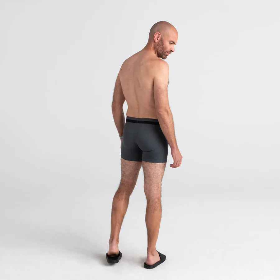 Saxx Sport Mesh 2 Pack Boxer Briefs - Grey / Black