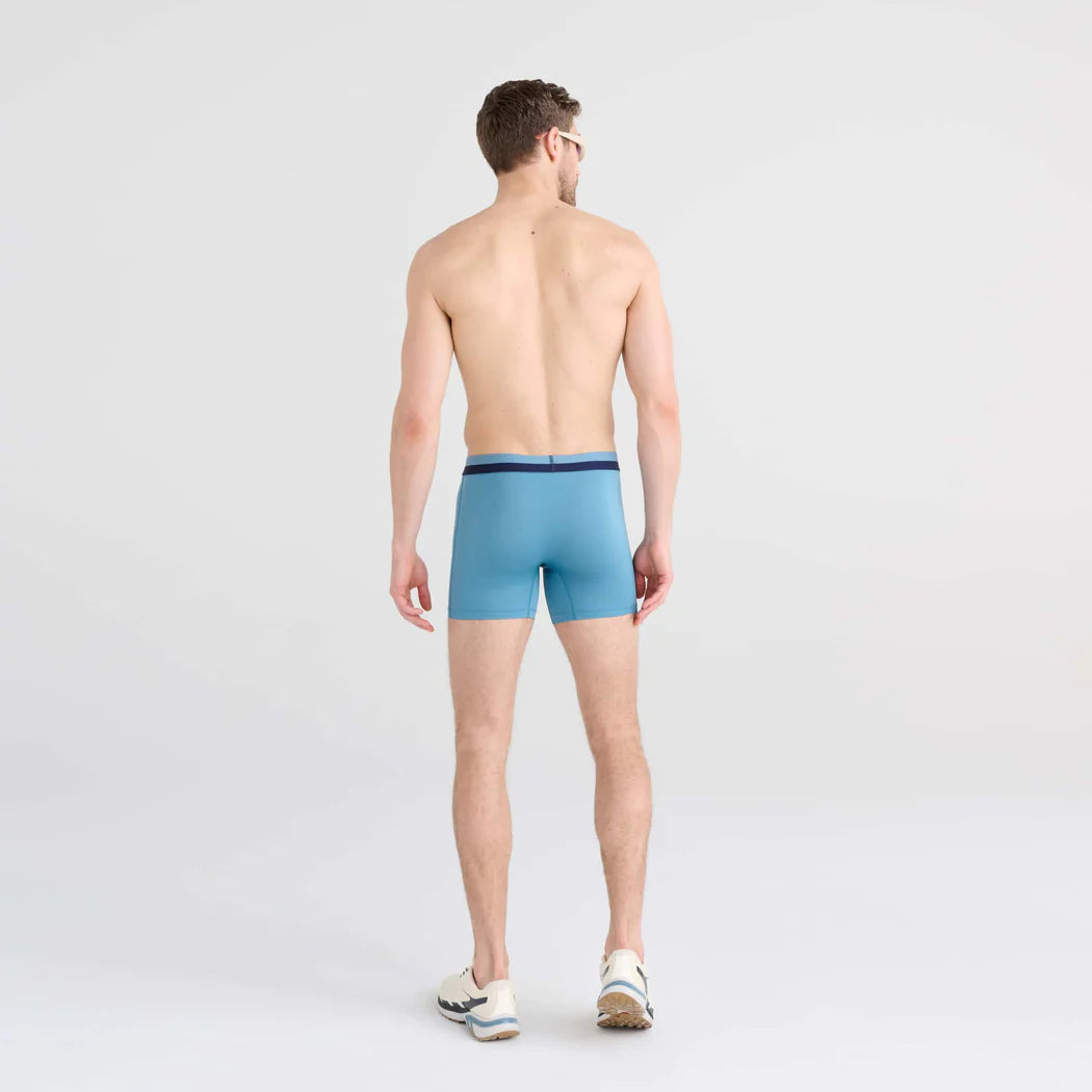 Saxx Underwear Sports Mesh 1 Pack Boxer Briefs - Hydro Blue