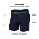 Saxx Underwear Sports Mesh 1 Pack Boxer Briefs - Maritime