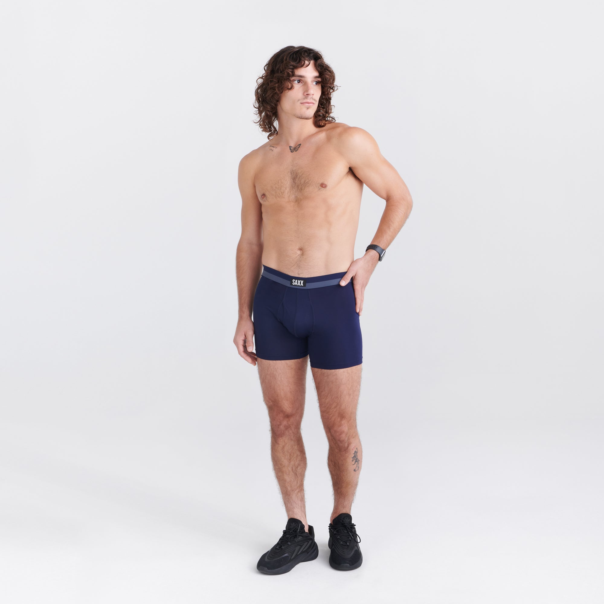 Saxx Underwear Sports Mesh 1 Pack Boxer Briefs - Maritime