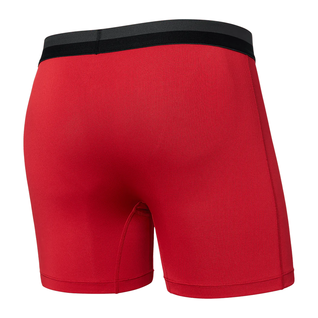 Saxx Underwear Sports Mesh 1 Pack Boxer Briefs - Red