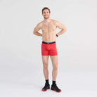 Saxx Underwear Sports Mesh 1 Pack Boxer Briefs - Red