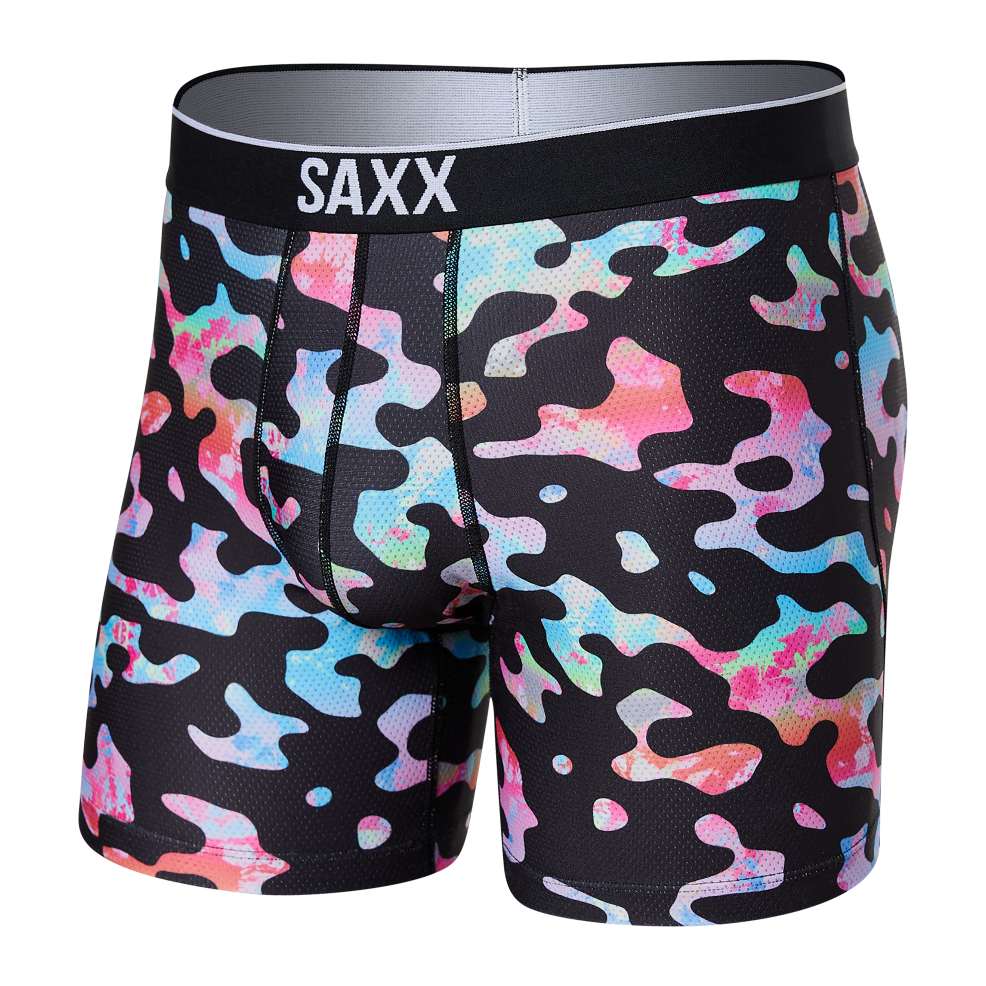 Saxx Underwear Volt Breathable Mesh Washed Out Camo Men's Boxer Briefs