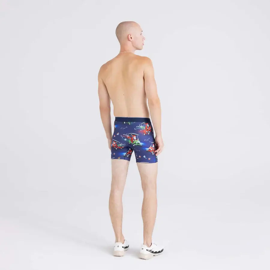 Saxx Underwear Volt Breathable Mesh Boxer Briefs - Open Sleigh-Navy