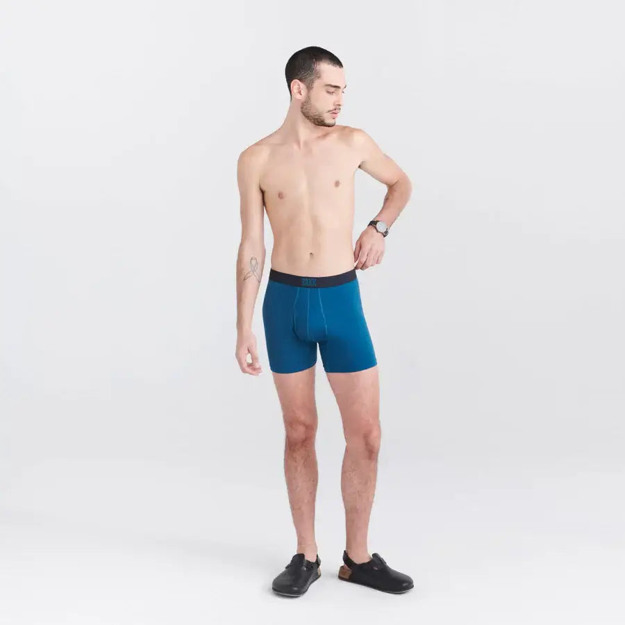 Saxx Ultra Super Soft 1 Pack Boxer Briefs - Deep Ocean Navy