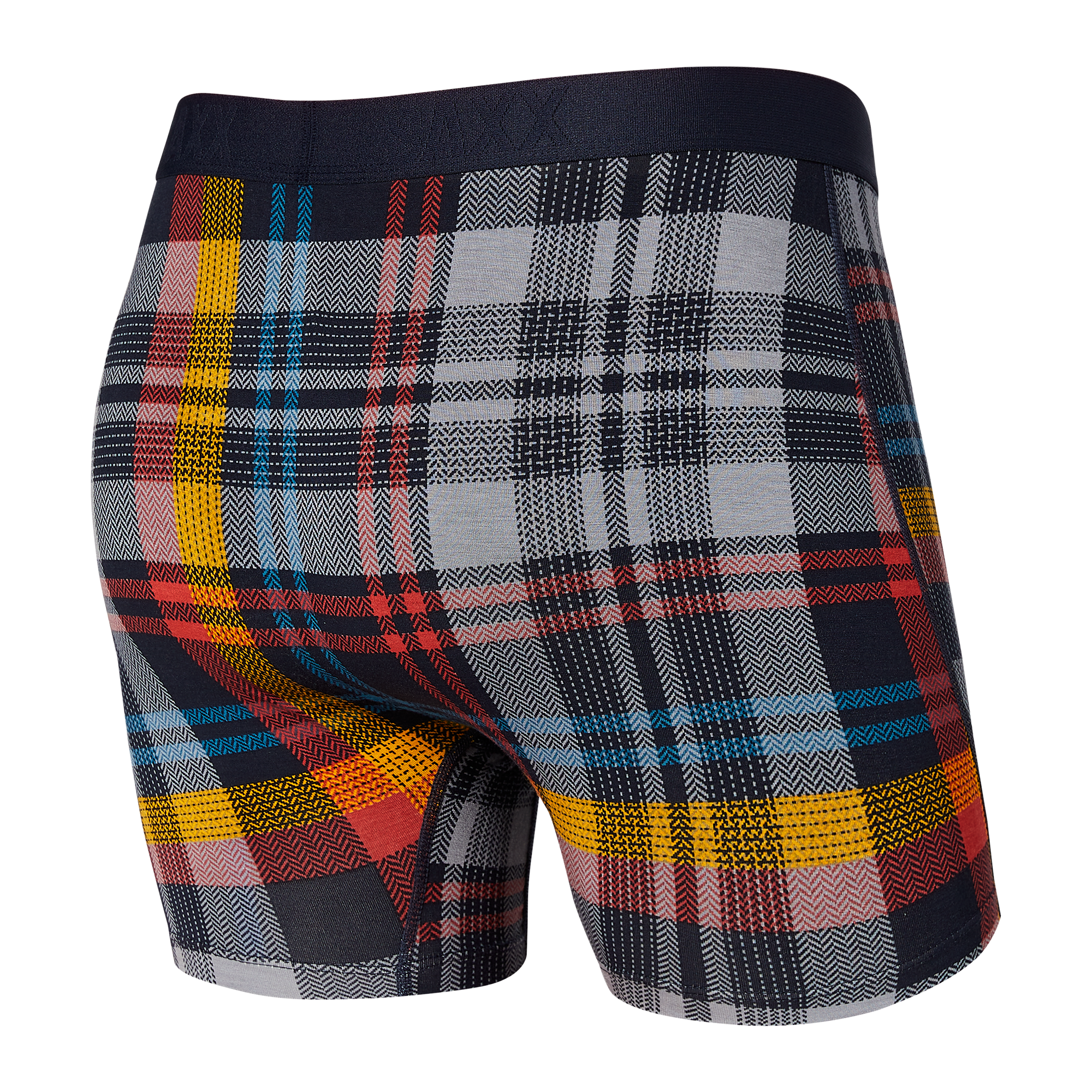 Saxx Ultra Super Soft 1 Pack Boxer Briefs - Free Fall Plaid Multi