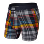 Saxx Ultra Super Soft 1 Pack Boxer Briefs - Free Fall Plaid Multi