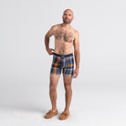 Saxx Ultra Super Soft 1 Pack Boxer Briefs - Free Fall Plaid Multi