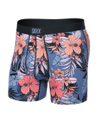 Saxx Ultra Super Soft Comfort Blend Boxer Briefs - Hibiscus Jungle Blue