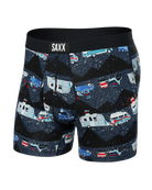 Saxx Ultra Super Soft Comfort Blend Boxer Briefs - RV There Yet - Black