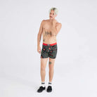 Saxx Ultra Super Soft 3 Pack Boxer Briefs - Sleigh Invaders / Cherry / Black