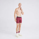 Saxx Ultra Super Soft Comfort Blend Boxer Briefs - Tibetan - Red Heather