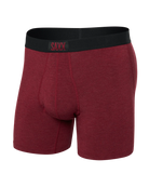 Saxx Ultra Super Soft Comfort Blend Boxer Briefs - Tibetan - Red Heather