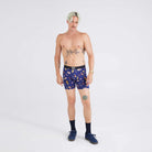 Saxx Ultra Super Soft Comfort Blend Boxer Briefs - Vice Squad - Astro Blue