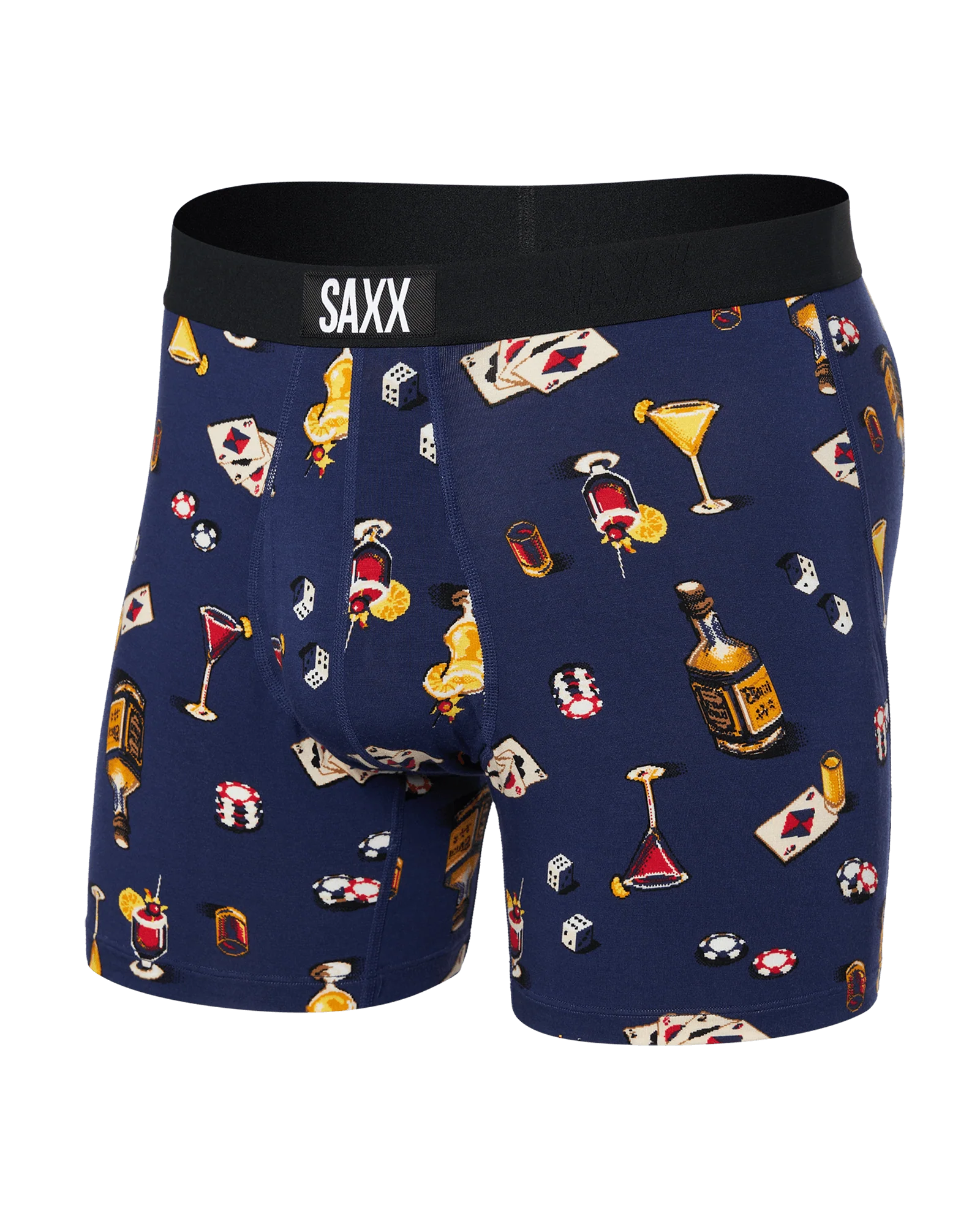 Saxx Ultra Super Soft Comfort Blend Boxer Briefs - Vice Squad - Astro Blue