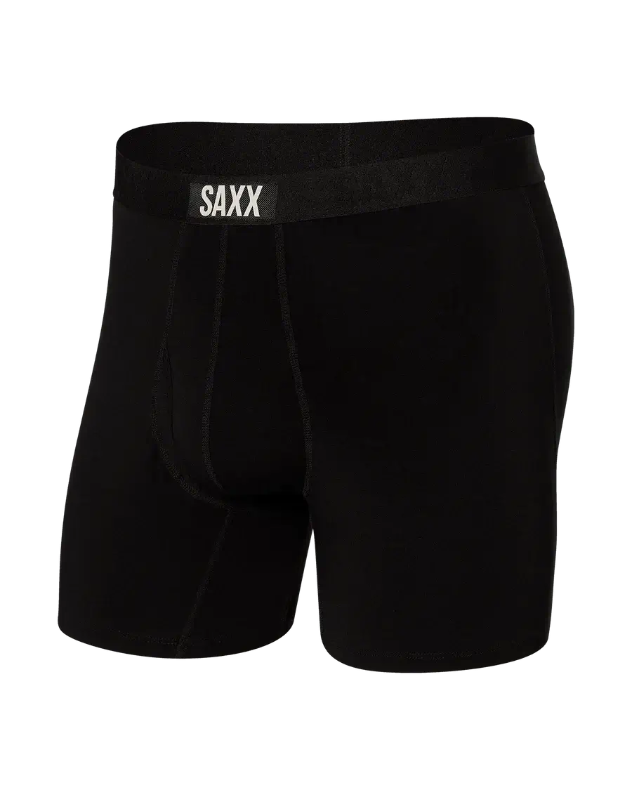 Saxx Ultra Super Soft 1 Pack Boxer Briefs - Black