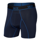 Saxx Kinetic Light Compression Mesh Boxer Briefs - Navy/City Blue