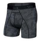 Saxx Kinetic Light Compression Mesh Boxer Briefs - Optic Camo- Black