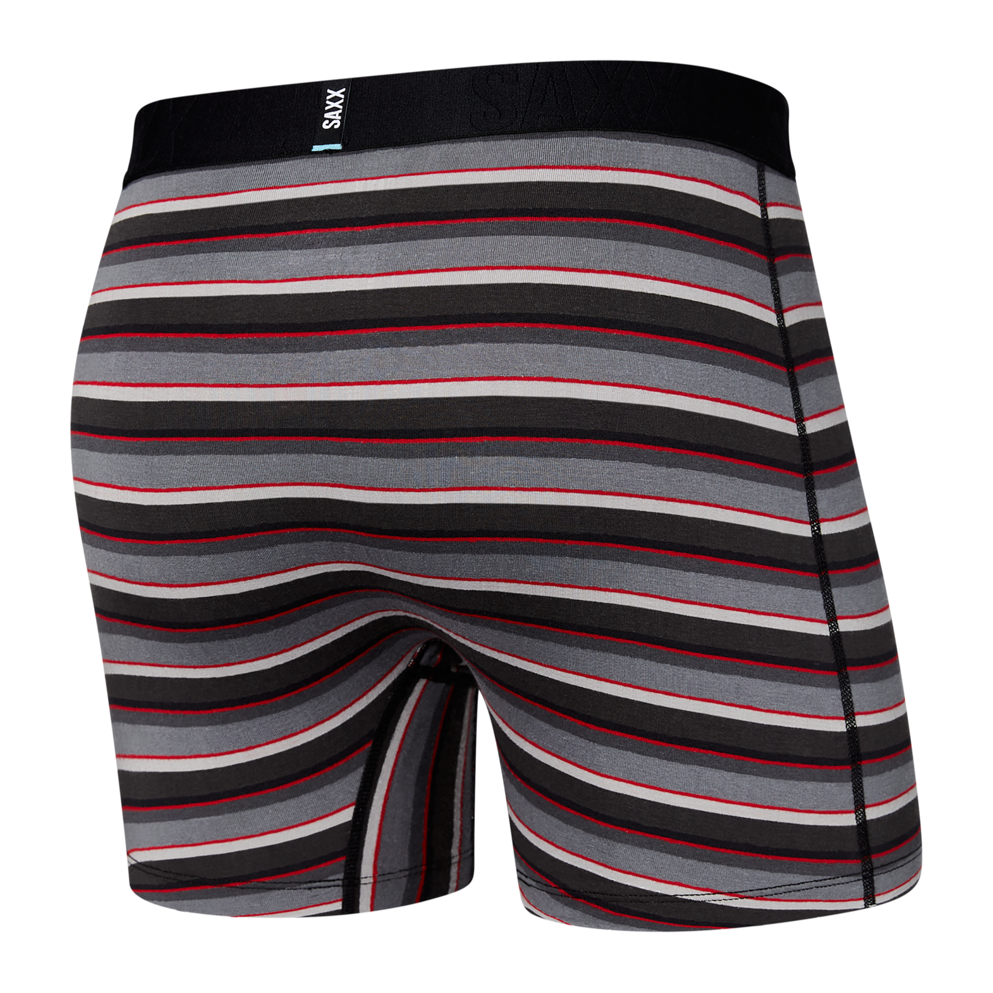 Saxx DROPTEMP™ Cooling Cotton 1 Pack Boxer Briefs - College Stripe Grey