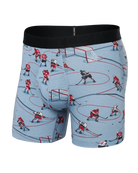 Saxx DropTemp® Cooling Cotton Boxer Brief 5" - Hockey Heroes - Dusty Blues