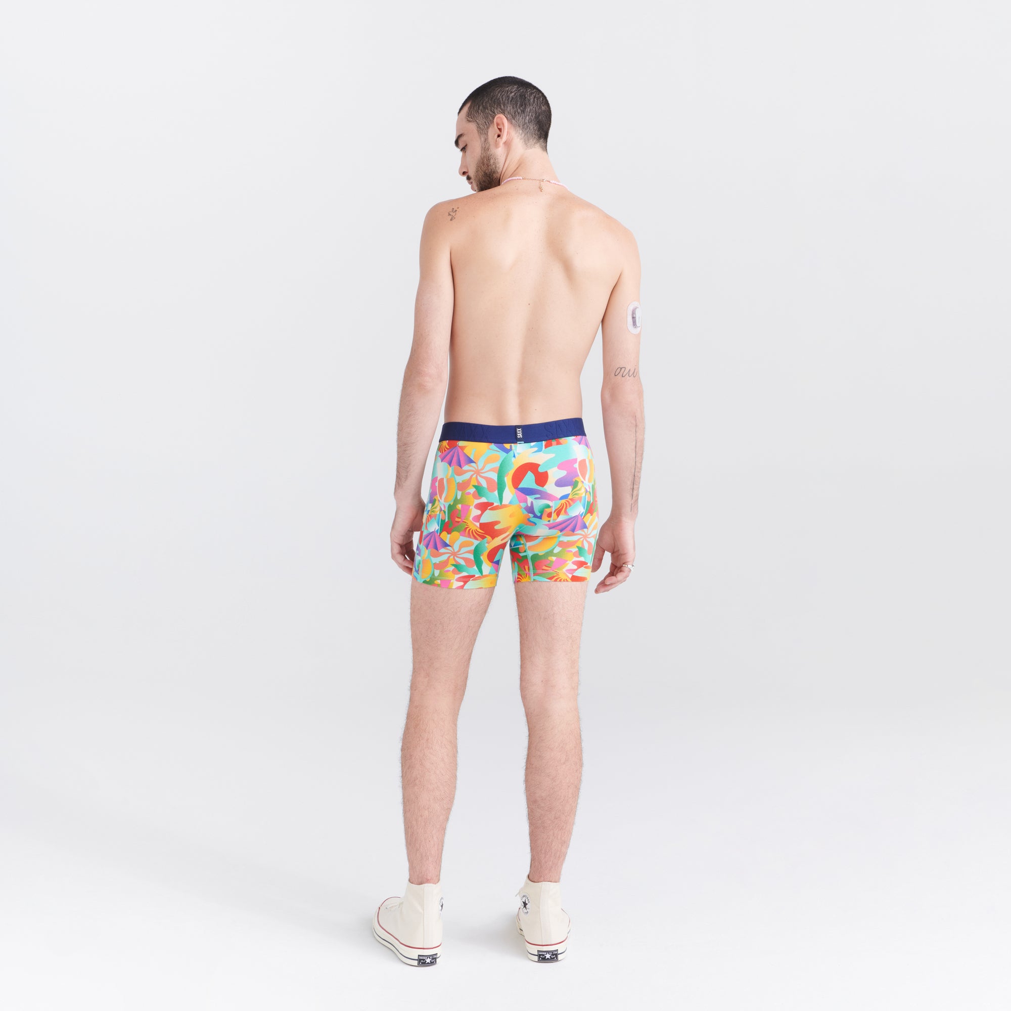 Saxx Underwear DROPTEMP™ Cooling Cotton 1 Pack Boxer Briefs - Slushie Tropics