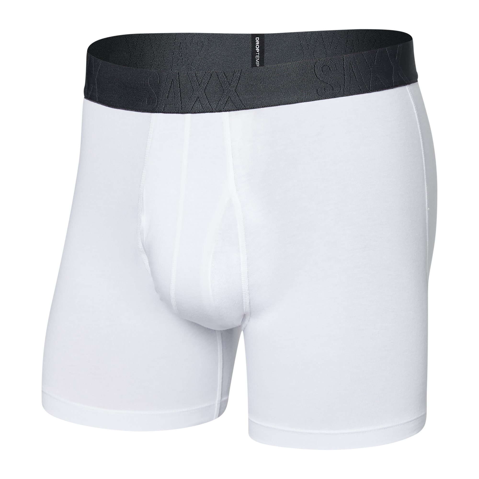 Saxx DROPTEMP™ Cooling Cotton 1 Pack Boxer Briefs - White