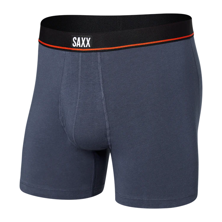 Saxx Underwear Non Stop Stretch Cotton Boxer Briefs - Navy