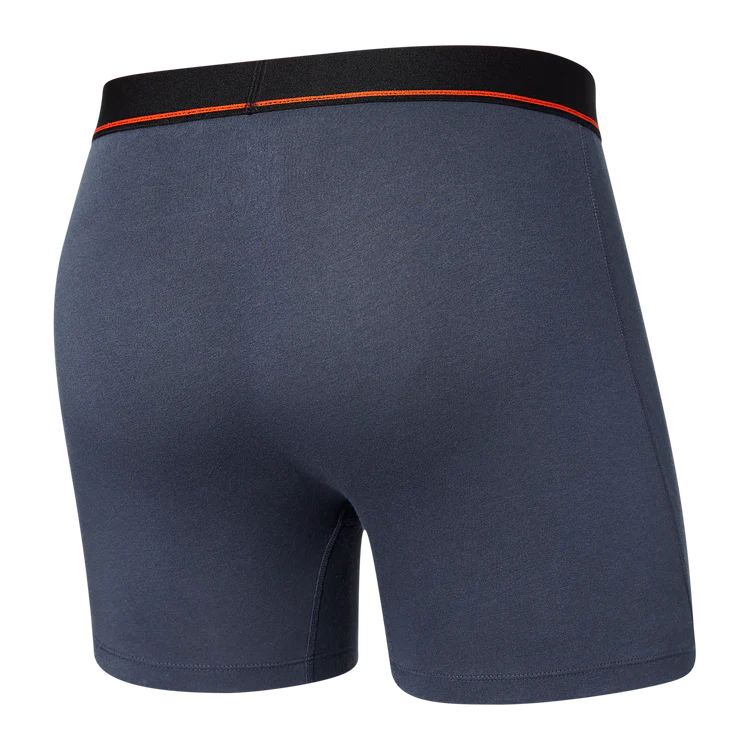 Saxx Underwear Non Stop Stretch Cotton Boxer Briefs - Navy