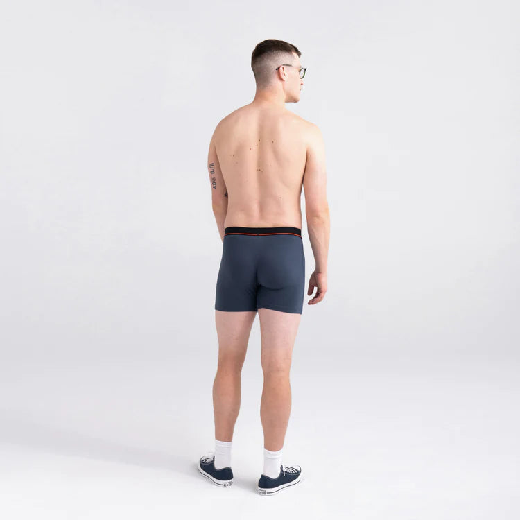 Saxx Underwear Non Stop Stretch Cotton Boxer Briefs - Navy