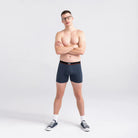 Saxx Underwear Non Stop Stretch Cotton Boxer Briefs - Navy