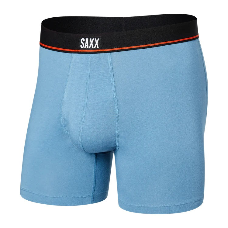 Saxx Underwear Non Stop Stretch Cotton Boxer Briefs - Slate