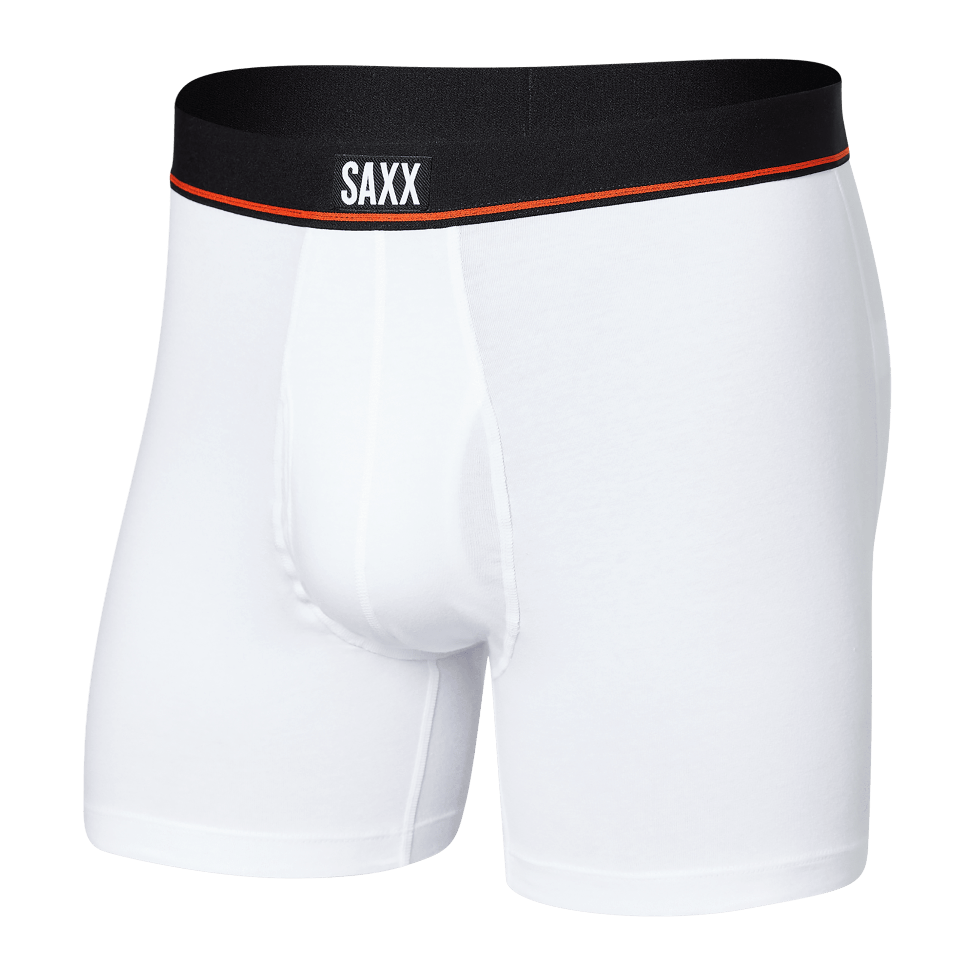 Saxx Underwear Non Stop Stretch Cotton Boxer Briefs - White