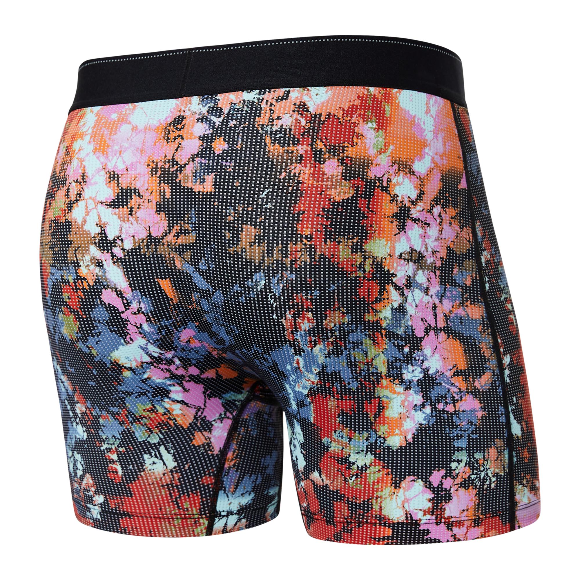 Saxx Quest Qdm Boxer Brief Fly Prismatic Ice Dye Multi