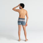 Saxx Vibe Supersoft 1 Pack Boxer Briefs - Hazy Stripe Washed Blue