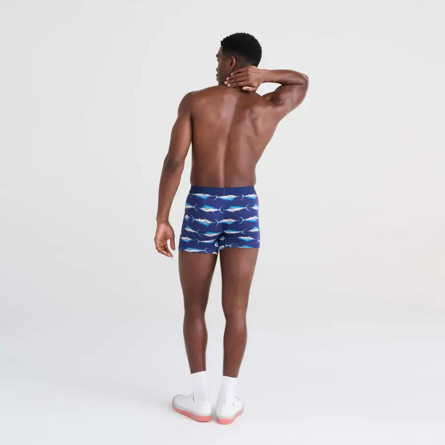 Saxx Vibe Supersoft 1 Pack Boxer Briefs - Marlin Matrix Midnight