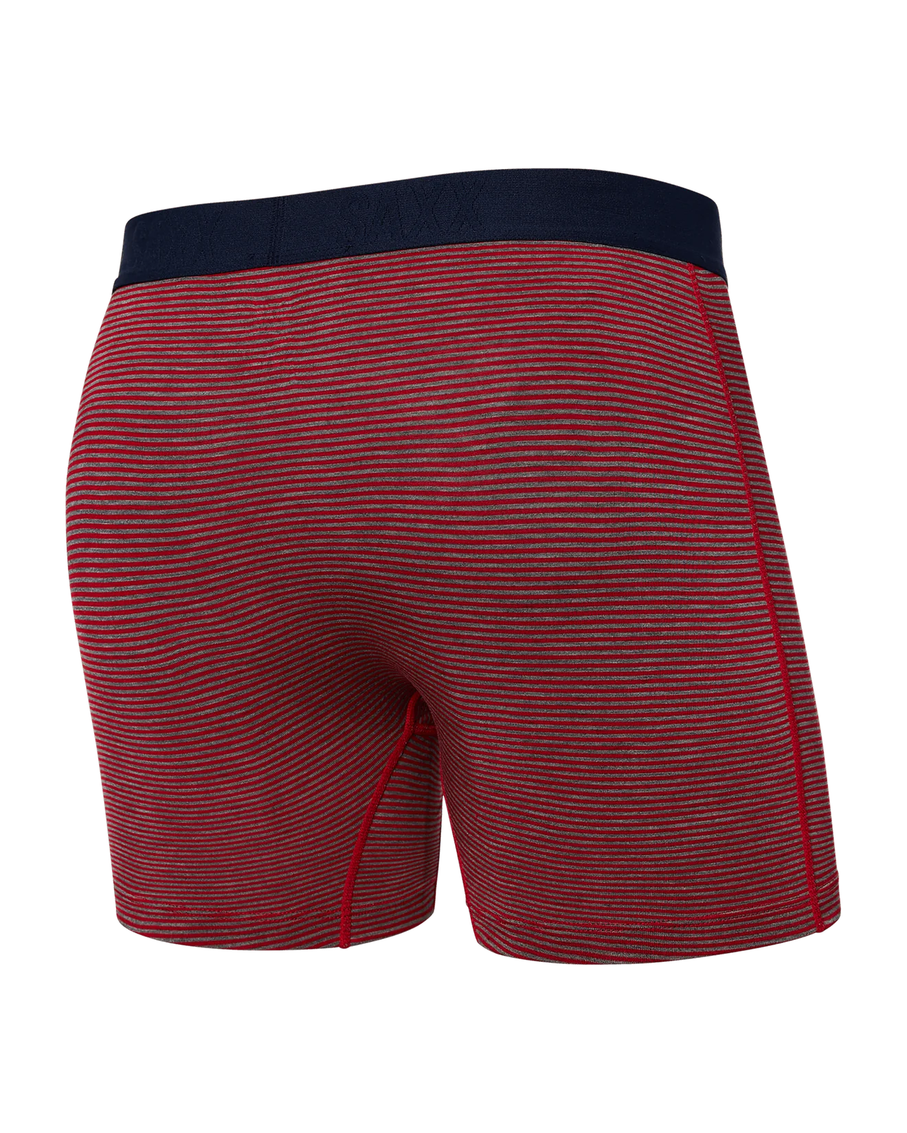 Saxx Vibe Supersoft 1 Pack Boxer Briefs - Mini Stripe, Cherry