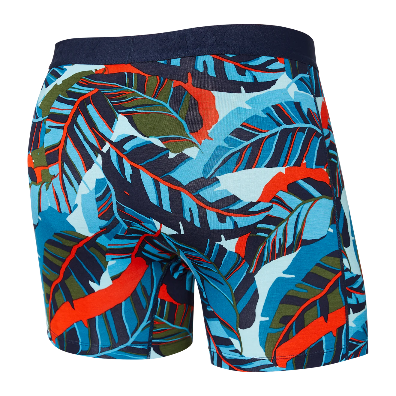 Saxx Vibe Supersoft 1 Pack Boxer Briefs - Blue Pop Jungle