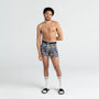 Saxx Underwear Vibe Supersoft 1 Pack Boxer Briefs - Dark Denim Pitcher Perfect