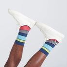 Saxx Whole Pakage 1 Pack Crew Socks - Super Stripes Bright