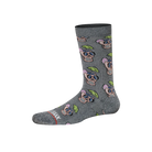 Saxx Whole Pakage Crew 1 Pack Socks - Drucken Skull Grey Heather