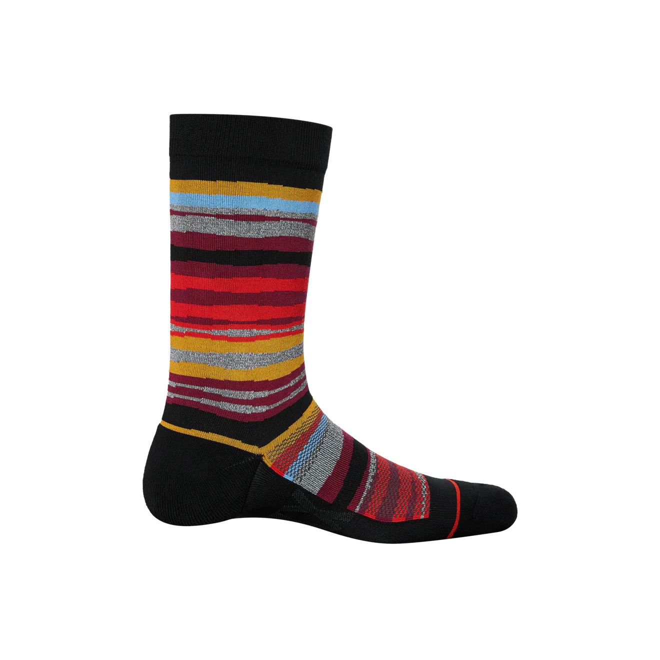 Saxx Whole Pakage Crew 1 Pack Socks - Hot Multi Stripes